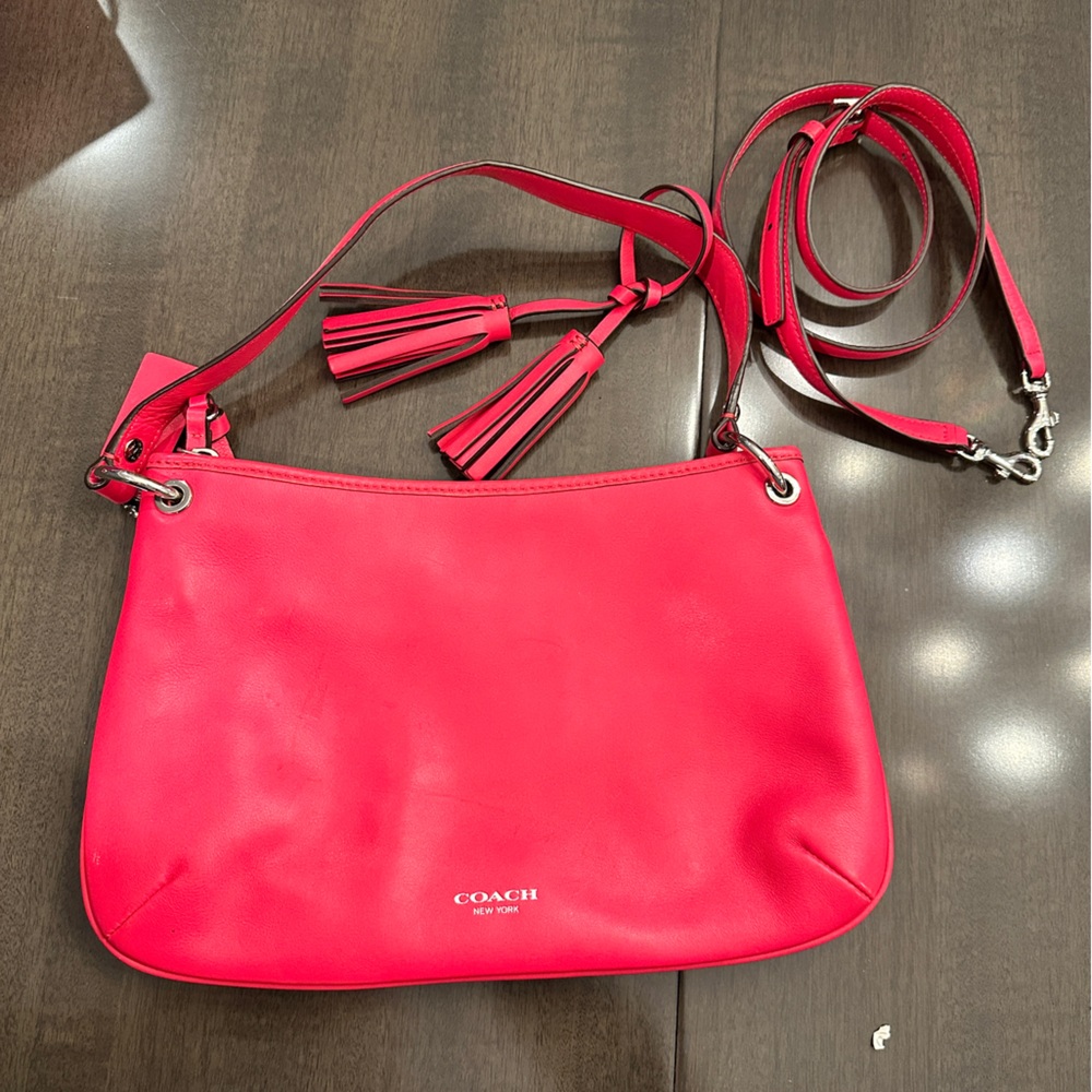 Pink Coach Shoulder Bag